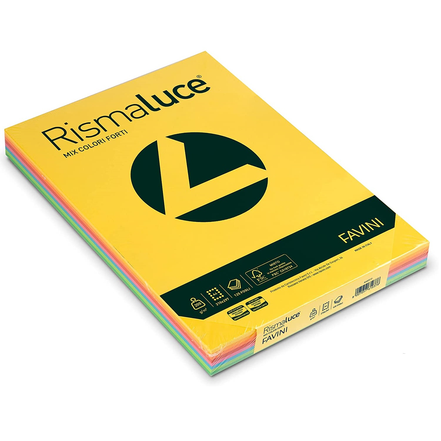 risma cartoncini colorati mix tinte forti favini - Loveoffice