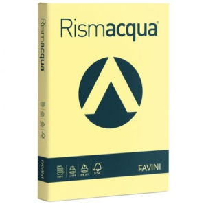 Risma carta colorata Rismacqua Favini A4 - 90 g/m² - Giallo chiaro (300 fogli)-0