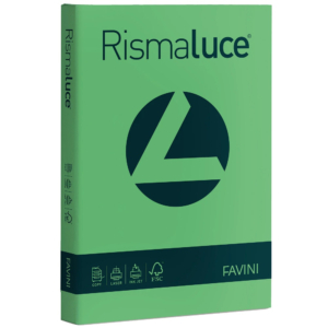 Risma carta colorata Rismaluce Favini A4 - 90 g/m² - Verde (300 fogli)-0