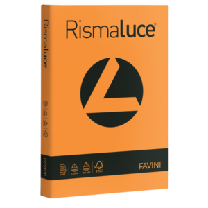 Cartoncini colorati Rismaluce Favini A4 - 140 g/m² - Arancio (200 fogli)-0