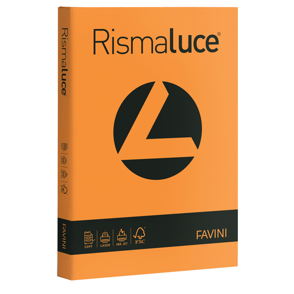 Cartoncini colorati Rismaluce Favini A4 - 140 g/m² - Arancio (200 fogli)-0 - Loveoffice