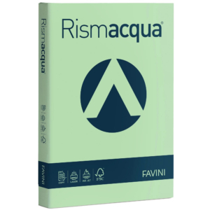 Cartoncini colorati Rismacqua Favini A3 - 140 g/m² - Verde chiaro - 29,7x42 cm (200 fogli)-0