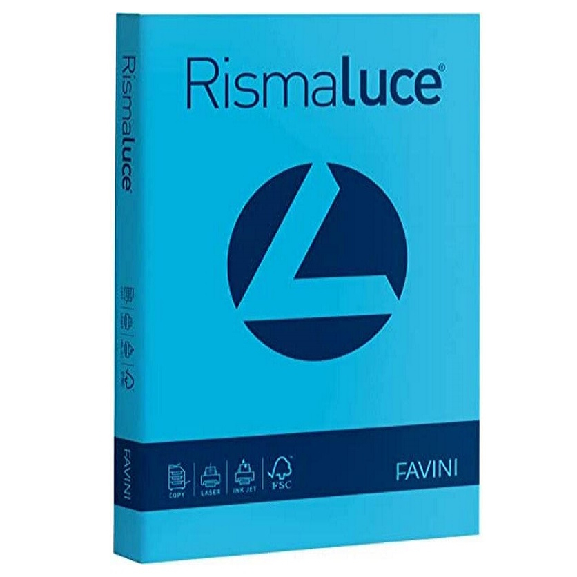 risma cartoncini colorati azzurri favini - Loveoffice