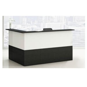 Bancone reception lineare Musa Artexport - Nero venato - completo