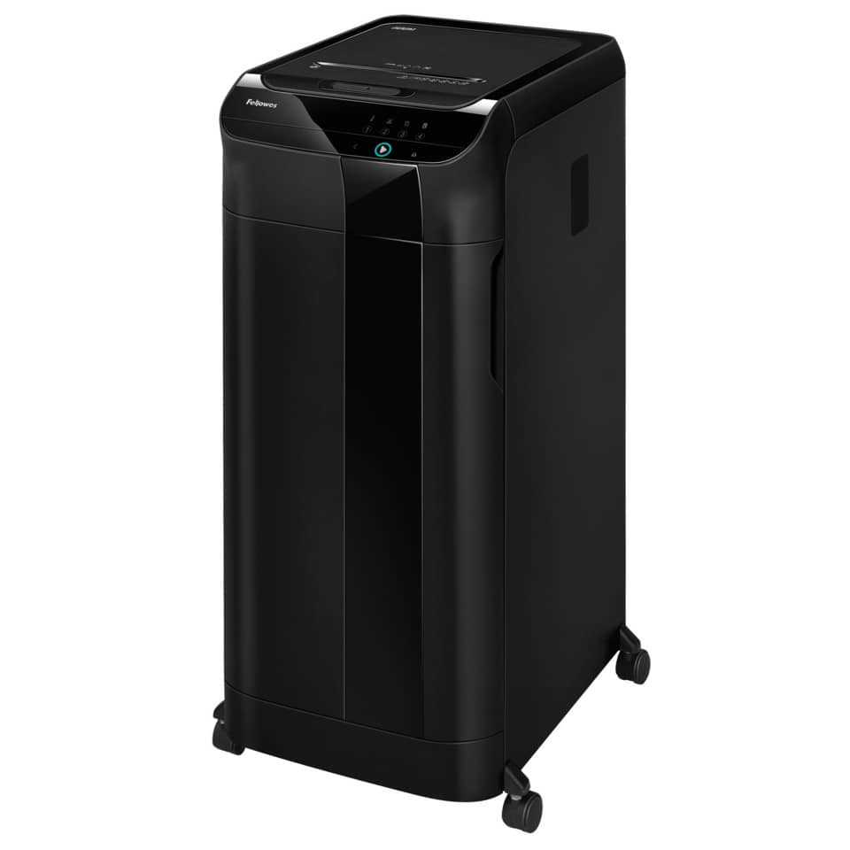 Distruggi documenti professionale P5 uso moderato Fellowes AutoMax™ 600M Nero - 2x12mm - 22 litri-0 - Loveoffice