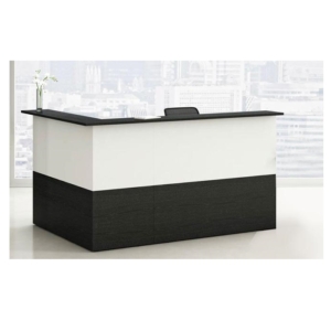 Bancone reception lineare Musa Artexport - Nero venato - completo 156x156 cm