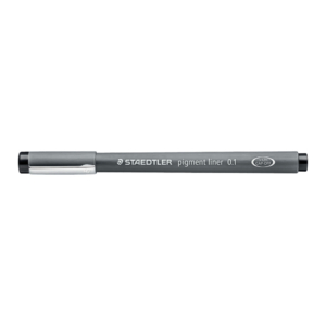 Fineliner a punta graduata pigment liner Staedtler Nero - 0,1 mm
