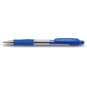 Penna a sfera a scatto Supergrip Pilot - 0,7 mm - Blu