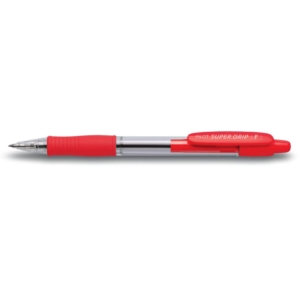 Penna a sfera a scatto Supergrip Pilot - 0,7 mm - Rosso