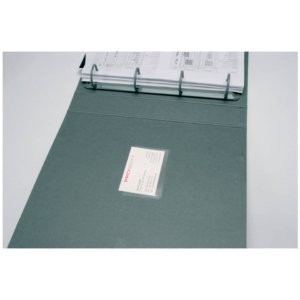 Tasche adesive portabiglietti Q-Connect ppl 5,6x9,3 cm Trasparente apertura lato lungo (conf.100)