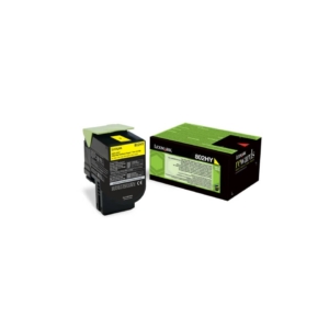 Originale Lexmark 80C2HY0 Toner A.R. 802HY Giallo