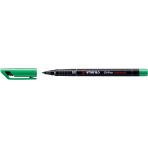Stabilo Pennarello indelebile Verdi - Stabilo OHPen Universal - media - 1 mm