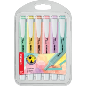 Evidenziatori Stabilo Swing® Cool Pastel 1-4 mm Assortito - 275/6-08 (conf.6)