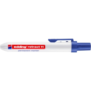 Pennarello indelebile Edding Retract 11 punta conica 1,5-3 mm Blu 4-11003