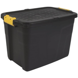 Contenitore multiuso in polipropilene 60 litri Strata Nero/Giallo 2004420130