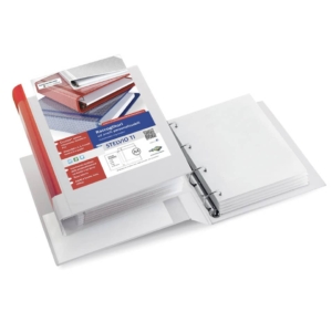 Raccoglitore ad anelli A4 personalizzabile - Sei Rota Stelvio TI - Dorso 4 cm Ø25 mm - anelli a D - Blu