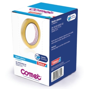 Nastro adesivo Trasparente Comet Cellophane - Torre - 15 mm x 66 m (conf.10)