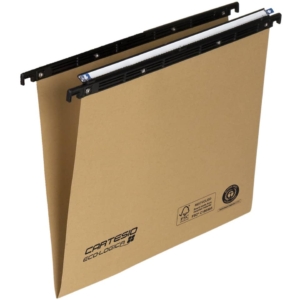 Cartelle sospese per cassetto orizzontali Linea Cartesio Eco-logica Bertesi 240 g/m² - Interasse 33 cm - Fondo a V (conf.25)