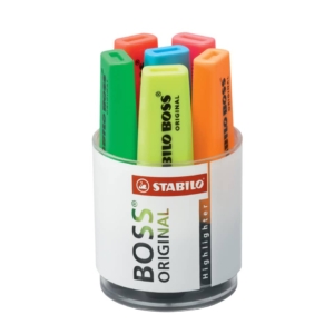 Evidenziatori Stabilo Boss Original 2-5 mm Assortito Cilindro in plastica (conf.6)