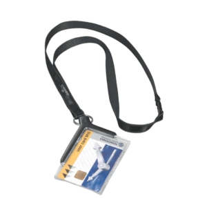 Portabadge Durable DELUXE 54x85 mm con cordoncino Trasparente 820758 (conf.10)