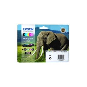 Cartucce originali Epson C13T24284010 RS Claria Photo HD 24/ELEFANTE (conf.6 colori)