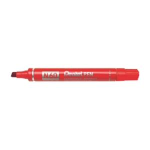 Pentel pennarello indelebile Rosso - Pentel N60 - scalpello - 3,9-5,5 mm