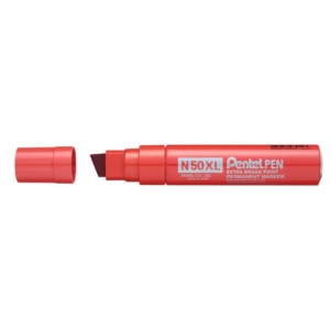 Pennarello indelebile Rosso - Pentel N50 - Extra Large - 17 mm