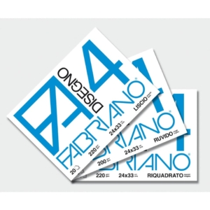 Album disegno Fabriano F4 - Ruvido - 24x33 cm - 200g/m² - 20 fogli