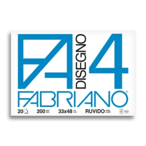 Album da disegno Fabriano F4 - Ruvido - 33x48 cm - 200g/m² - 20 fogli
