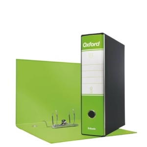 Esselte Raccoglitore Oxford Verde Lime - registratore protocollo 23x33cm - Dorso 8 cm - f.to esterno 29,5x35cm