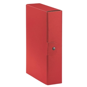Scatola portaprogetti Eurobox Esselte - Dorso 6 cm - 25x35 cm - Rosso