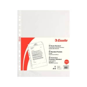 Buste a foratura universale Esselte A4 - Copy Safe Standard - 22x30 cm - goffrata (conf.50)