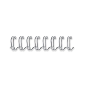 Dorsi metallici a 34 anelli Fellowes - 8 mm - 60 fogli - Argento - 54451 (conf.100)