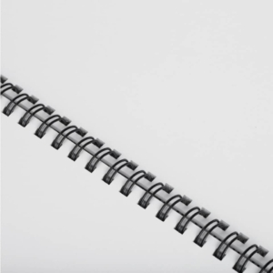 Dorsi metallici a 34 anelli Fellowes - 8 mm - 60 fogli - Nero - 53261 (conf.100)