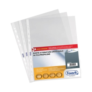 Buste a foratura universale Favorit - Buccia d'arancia - Standard - 22x30 cm (conf.100)
