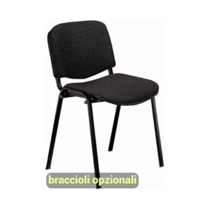 Sedie attesa Agata DADO UNISIT - acrilico - Nero - D5S/4/EN (conf.4)