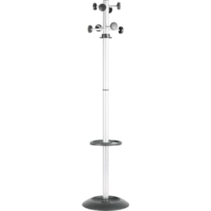 Appendiabiti Totem Unisit - Nero/alluminio - 8 appendini - APPTOTBP / APTOGBP