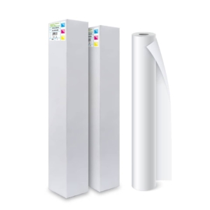 Rotolo carta plotter ROT.PUGLIESE-ROLLMADE - 90g/m² - 106,7cmx50m - Øanima 50mm - Bianco