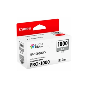 Cartuccia Canon Originale Ink-jet 0552C001 Cartuccia PFI-1000GY Grigio - 80 ml - Grigio