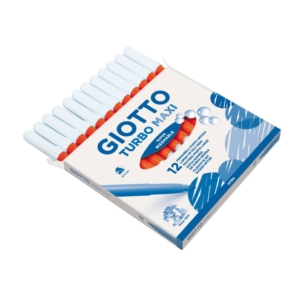 Pennarelli Turbo GIOTTO - Turbo Maxi punta larga - 1-3 mm - Arancione (conf.12)