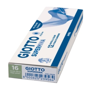 Pastello colorato GIOTTO Supermina Verde salvia - 3,8 mm - da 3 anni in poi