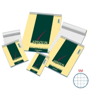 Blocco spiralato a quadretti Ariston Blasetti - A6 - 5 mm - 60 fogli