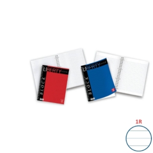 Pigna quaderno a spirale Blu a righe Liberty - A4 - 1R - 80 fogli