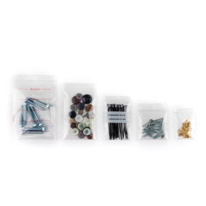 Buste Grip PLT Trasparenti 50µm WillChip - stampa 3 pannelli Bianchi - 7x10 cm -TGS70100 (conf.1000)