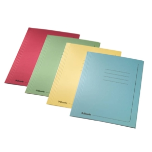 Cartelline manilla Esselte A4 in cartoncino riciclato - 3 lembi - Verde menta - 295g/m² - 25x35 cm (conf.25)