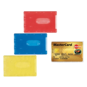 Portacards rigidi Favorit - semi-Trasparente Assortito - 8,5x5,4 cm (conf.100)