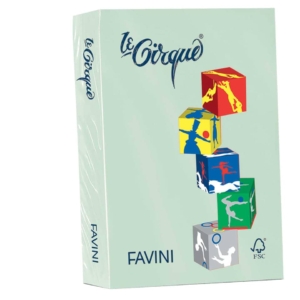 Risma carta colorata Le Cirque Favini - A4 - 80g/m² - Verde Pistacchio (risma da 500 fogli)