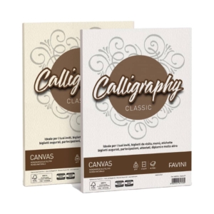 Calligraphy Favini Canvas - Cartoncini Ruvidi Avorio - A4 - 200g/m² - A69Q314 (conf.50 fogli)