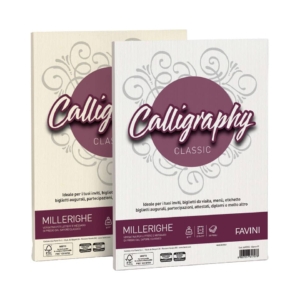 Calligraphy Favini Millerighe Rigato - fogli A4 100g/m² - Avorio - A69Q224 (conf.50 fogli)