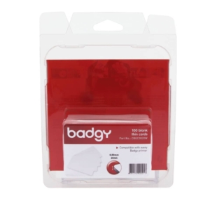 Tessere in PVC basso spessore per stampante Badgy - 0,50 mm - CBGC0020W (conf.100)
